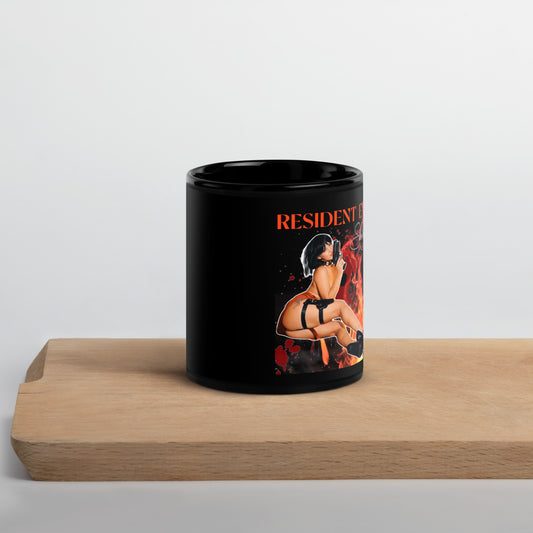 Resident Eve Black Glossy Mug